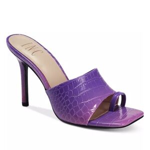 INC International Concepts Purple Friskee Slide Sandals Size Women's 10.